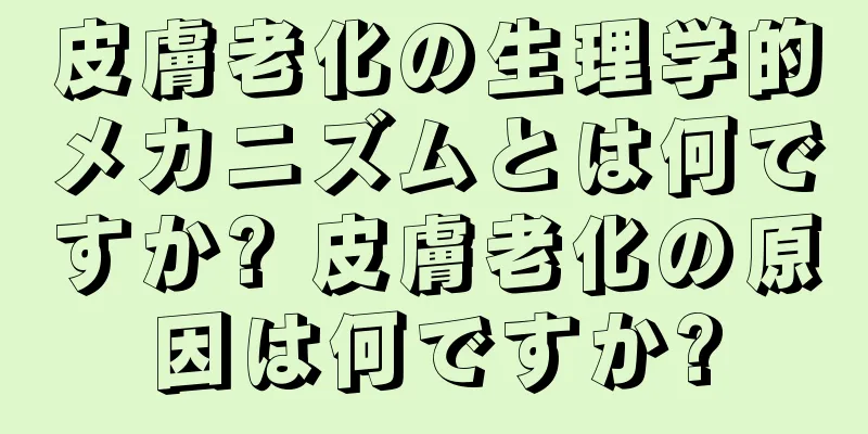 皮膚老化の生理学的メカニズムとは何ですか? 皮膚老化の原因は何ですか?