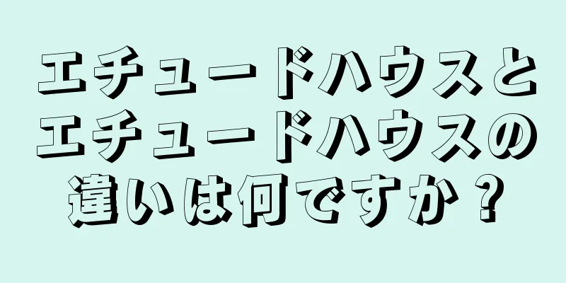 エチュードハウスとエチュードハウスの違いは何ですか？