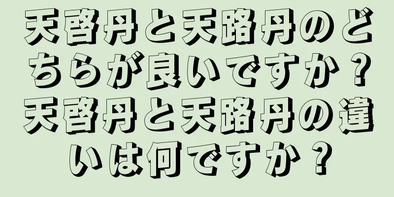 天啓丹と天路丹のどちらが良いですか？天啓丹と天路丹の違いは何ですか？