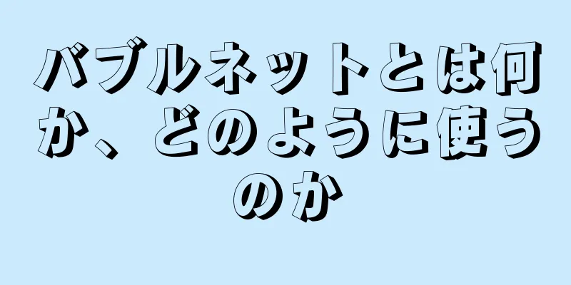 バブルネットとは何か、どのように使うのか