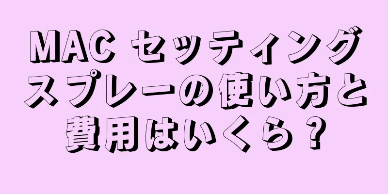 MAC セッティングスプレーの使い方と費用はいくら？
