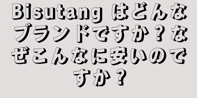 Bisutang はどんなブランドですか？なぜこんなに安いのですか？