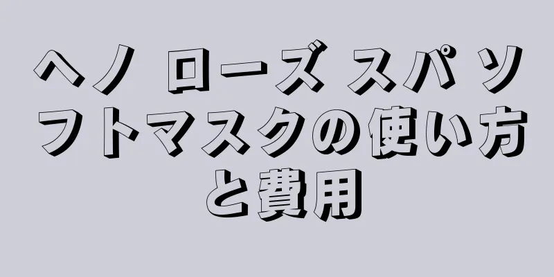 ヘノ ローズ スパ ソフトマスクの使い方と費用