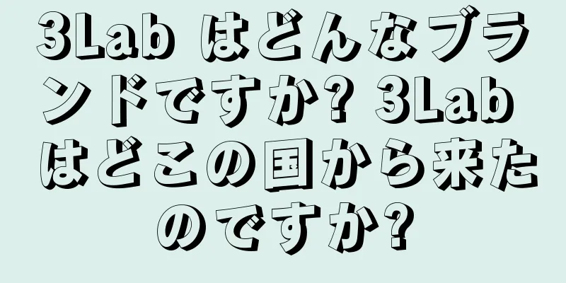 3Lab はどんなブランドですか? 3Lab はどこの国から来たのですか?