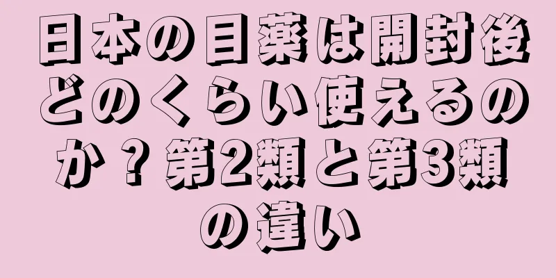 日本の目薬は開封後どのくらい使えるのか？第2類と第3類の違い