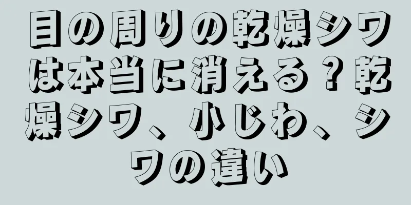 目の周りの乾燥シワは本当に消える？乾燥シワ、小じわ、シワの違い