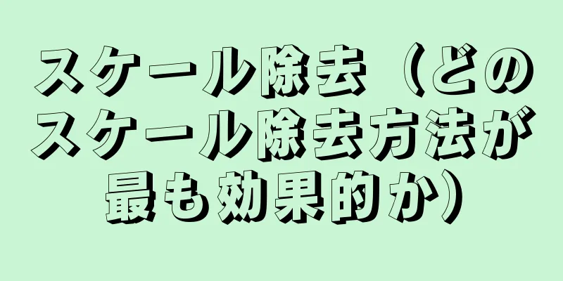 スケール除去（どのスケール除去方法が最も効果的か）