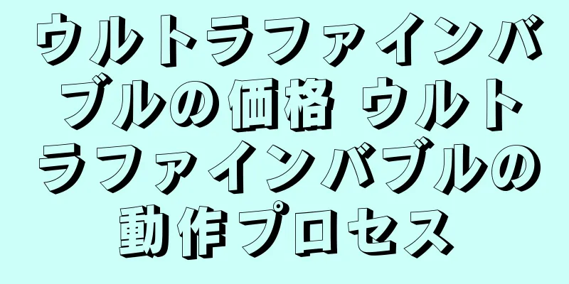 ウルトラファインバブルの価格 ウルトラファインバブルの動作プロセス