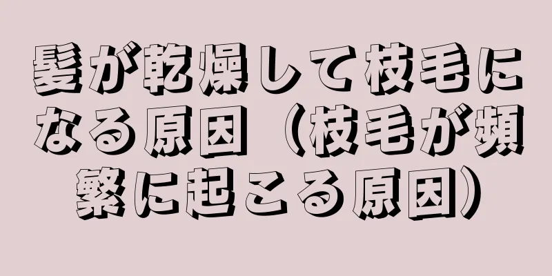 髪が乾燥して枝毛になる原因（枝毛が頻繁に起こる原因）