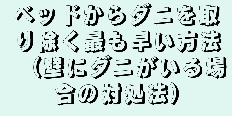 ベッドからダニを取り除く最も早い方法（壁にダニがいる場合の対処法）