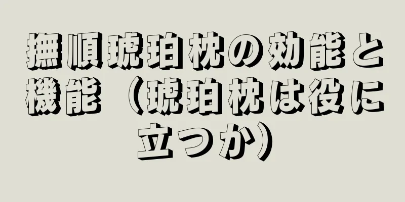 撫順琥珀枕の効能と機能（琥珀枕は役に立つか）