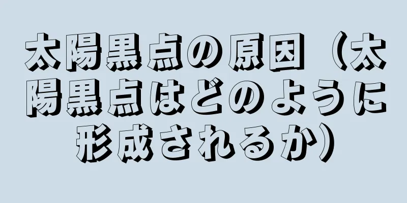 太陽黒点の原因（太陽黒点はどのように形成されるか）