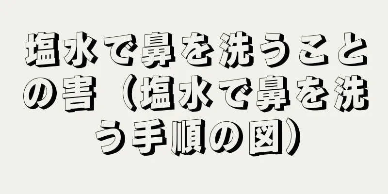 塩水で鼻を洗うことの害（塩水で鼻を洗う手順の図）