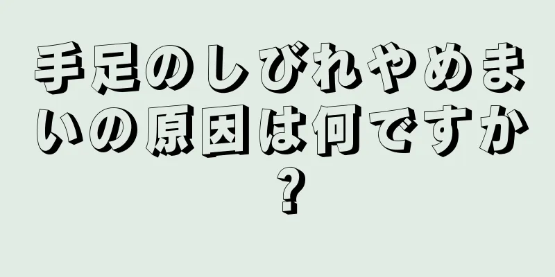 手足のしびれやめまいの原因は何ですか？