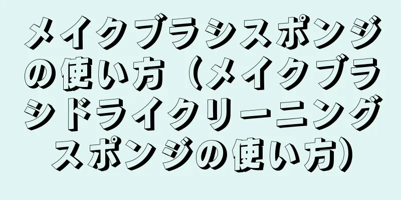 メイクブラシスポンジの使い方（メイクブラシドライクリーニングスポンジの使い方）