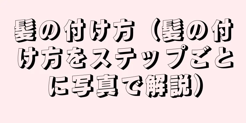 髪の付け方（髪の付け方をステップごとに写真で解説）