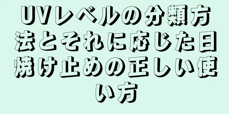 UVレベルの分類方法とそれに応じた日焼け止めの正しい使い方