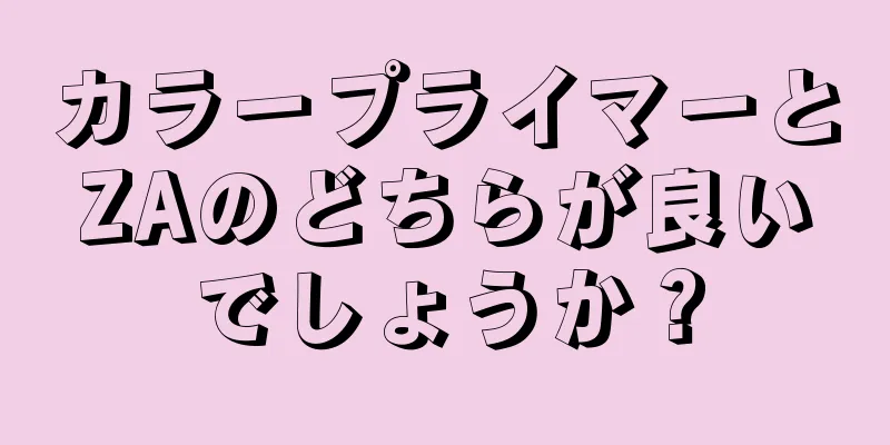 カラープライマーとZAのどちらが良いでしょうか？