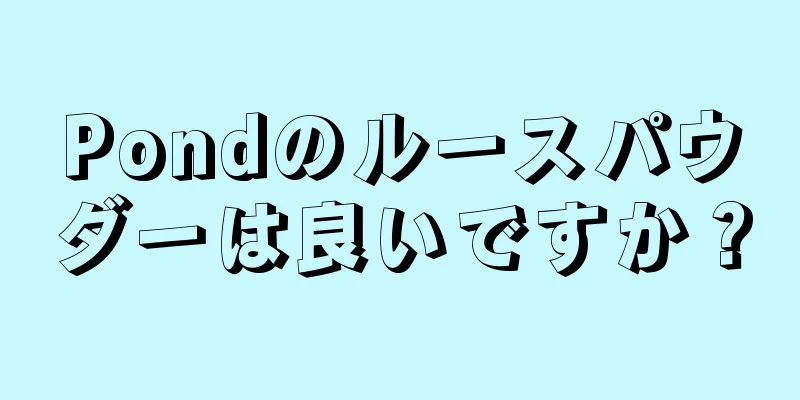 Pondのルースパウダーは良いですか？