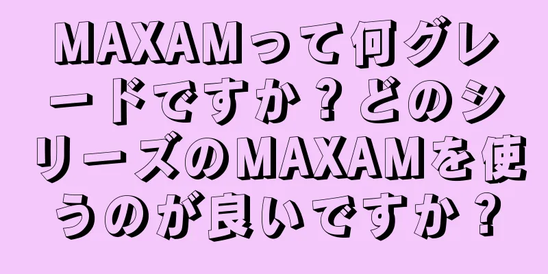 MAXAMって何グレードですか？どのシリーズのMAXAMを使うのが良いですか？