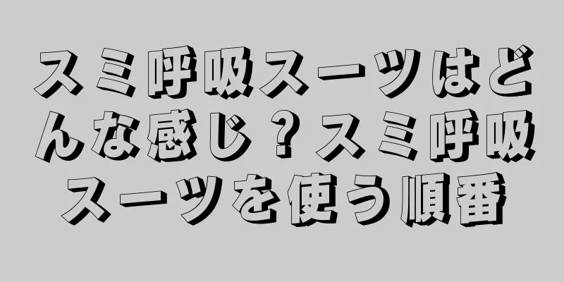 スミ呼吸スーツはどんな感じ？スミ呼吸スーツを使う順番