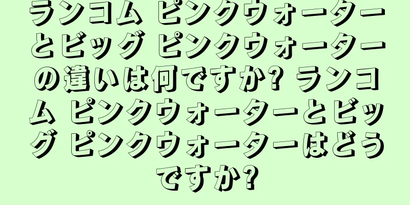 ランコム ピンクウォーターとビッグ ピンクウォーターの違いは何ですか? ランコム ピンクウォーターとビッグ ピンクウォーターはどうですか?