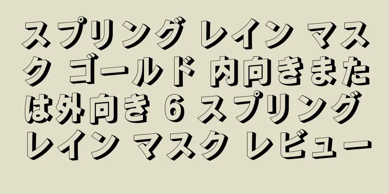 スプリング レイン マスク ゴールド 内向きまたは外向き 6 スプリング レイン マスク レビュー