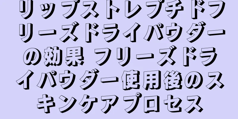 リップストレプチドフリーズドライパウダーの効果 フリーズドライパウダー使用後のスキンケアプロセス