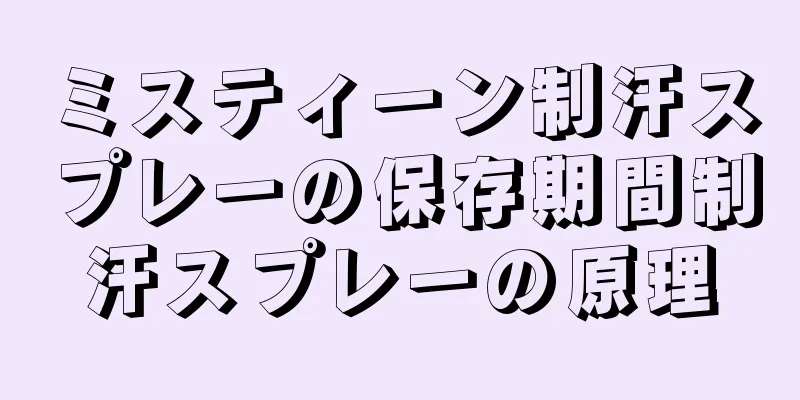 ミスティーン制汗スプレーの保存期間制汗スプレーの原理