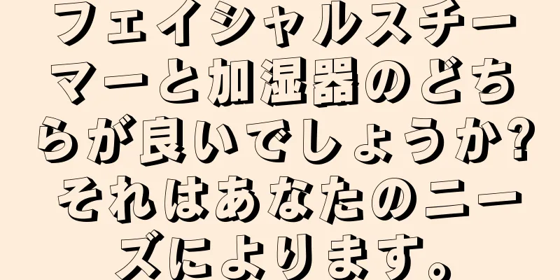 フェイシャルスチーマーと加湿器のどちらが良いでしょうか? それはあなたのニーズによります。