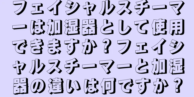 フェイシャルスチーマーは加湿器として使用できますか？フェイシャルスチーマーと加湿器の違いは何ですか？