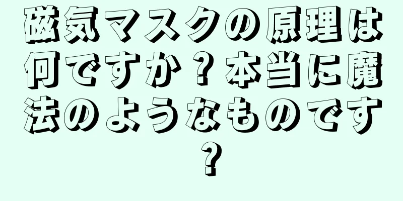 磁気マスクの原理は何ですか？本当に魔法のようなものです？