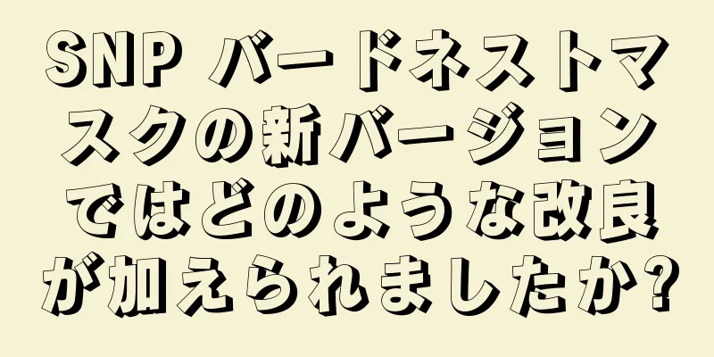 SNP バードネストマスクの新バージョンではどのような改良が加えられましたか?