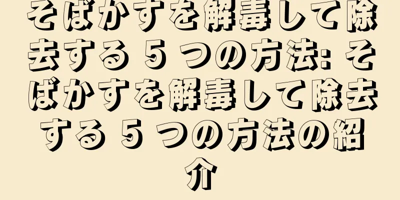 そばかすを解毒して除去する 5 つの方法: そばかすを解毒して除去する 5 つの方法の紹介