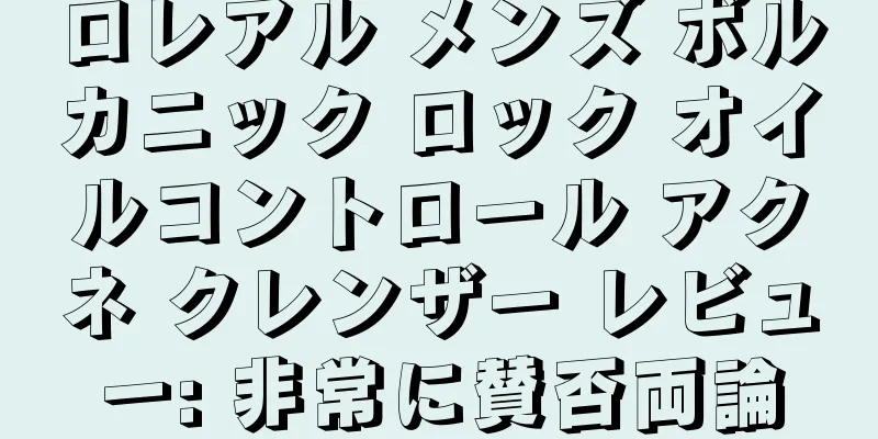 ロレアル メンズ ボルカニック ロック オイルコントロール アクネ クレンザー レビュー: 非常に賛否両論