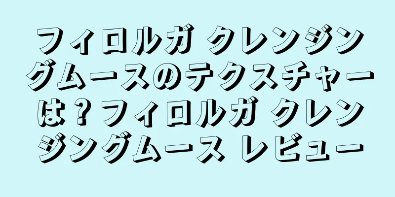 フィロルガ クレンジングムースのテクスチャーは？フィロルガ クレンジングムース レビュー